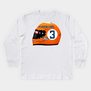 Daniel Ricciardo Monaco Helmet 2021 Kids Long Sleeve T-Shirt